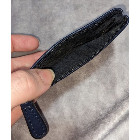 Giani Bernini Navy Mini Zip Pouch - Picture 4 of 4